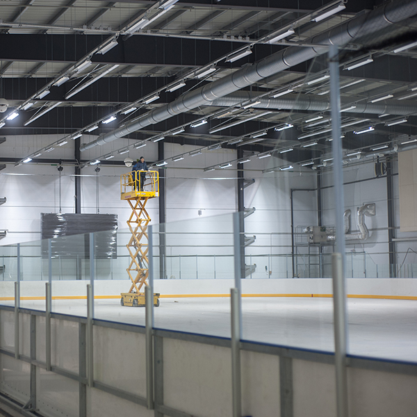 Фотосопровождение строительства физкультурно-оздоровительного комлекса «Ледовая арена» в Санкт-Петербурге на улице Бабушкина